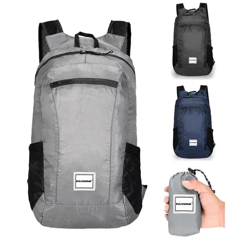 Foldable Backpack Small - حقيبة ظهر خفيفة الوزن للرجال والنساء