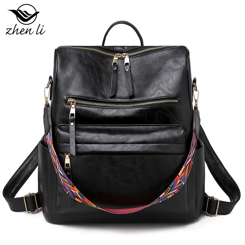 Travel Backpack Anti Theft - حقيبة ظهر نسائية من جلد البولي