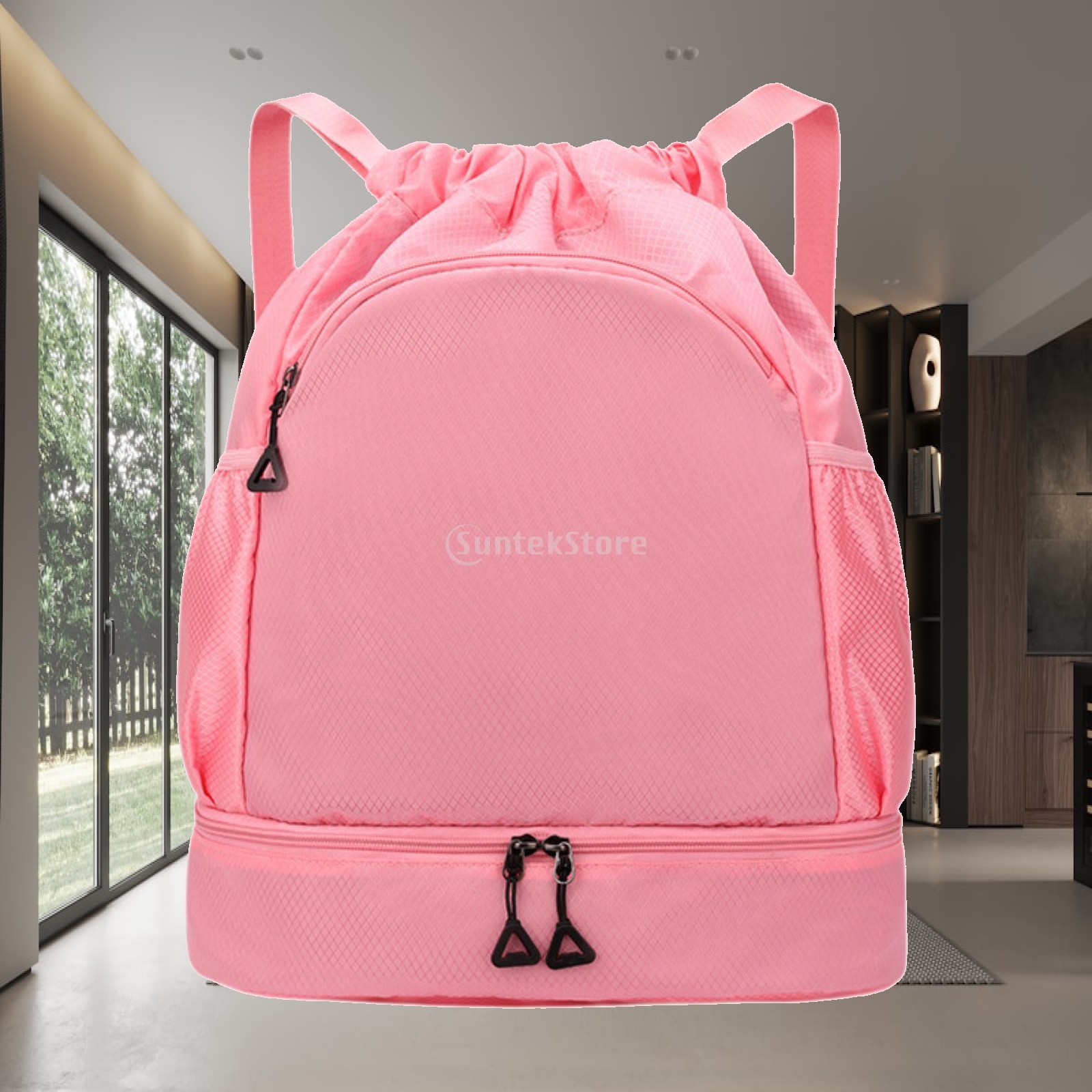 Drawstring Gym Bag - حقيبة ظهر رياضية محمولة برباط سحب