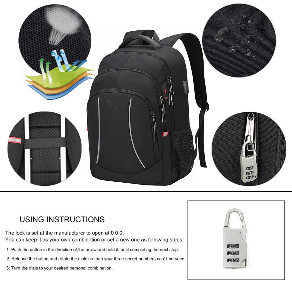 الرجال متعددة الوظائف السفر حق - مراجعة Travel Backpack Anti Theft وسعره