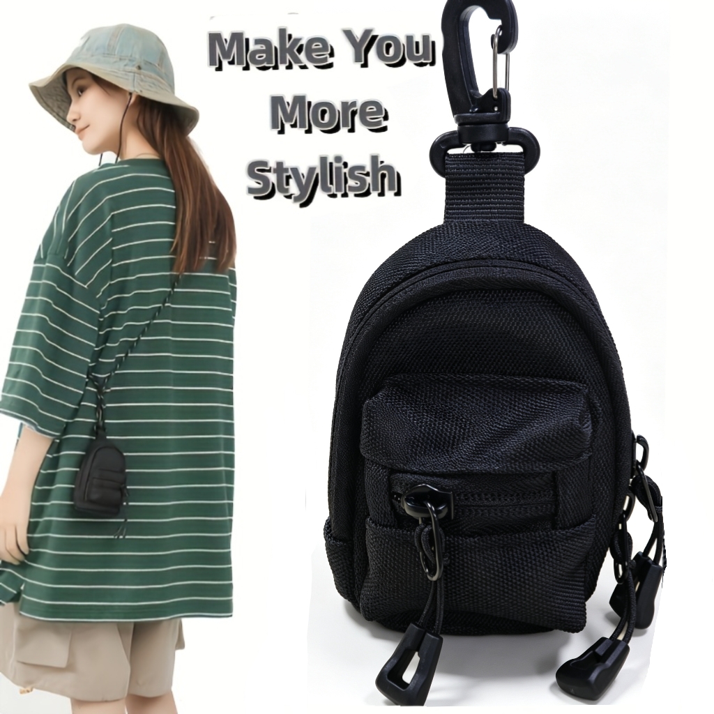 حقيبة صغيرة للرجال بمشبك كاراب - مراجعة Mini Backpack Purse وسعره