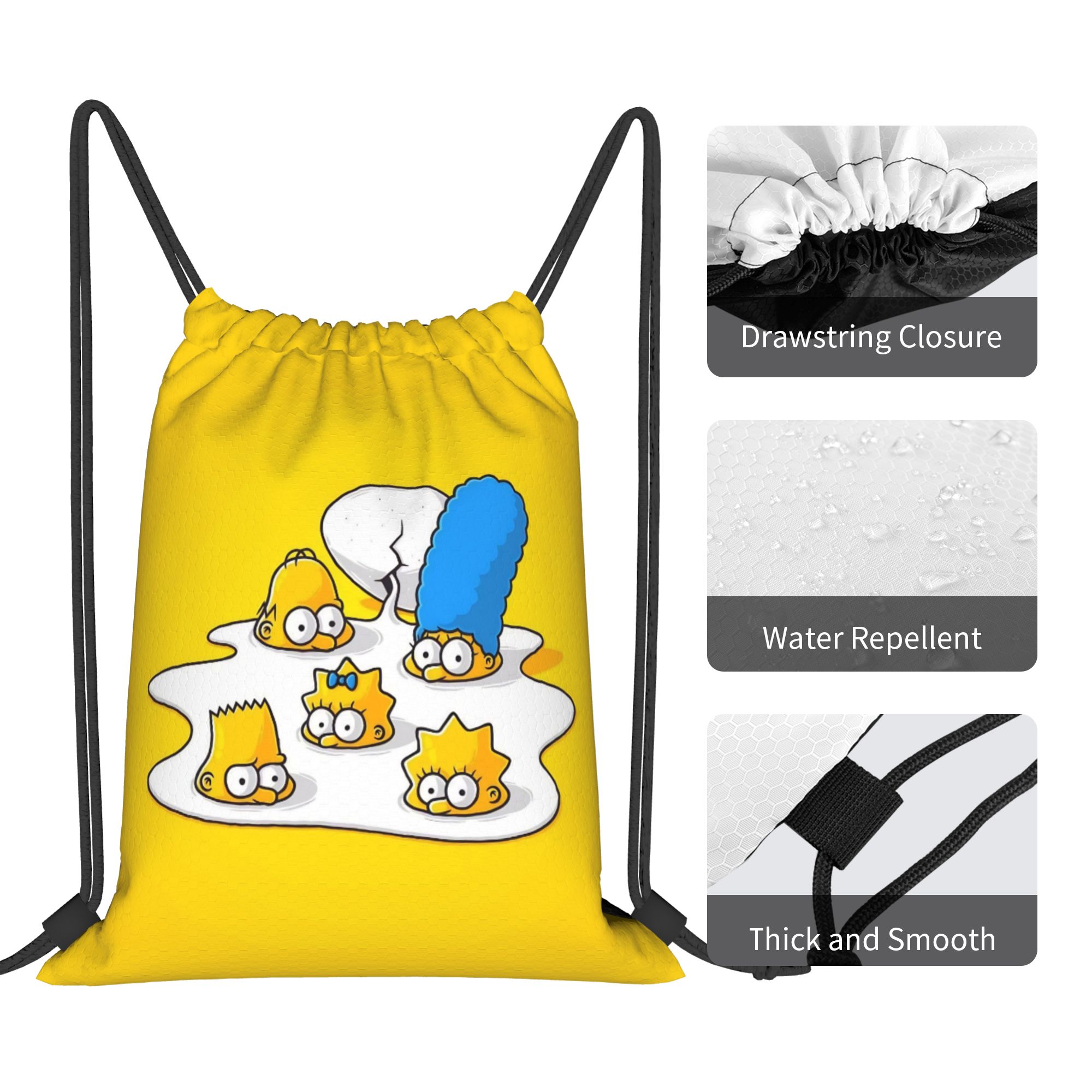 حقيبة ظهر برباط من سيمبسونس بر - مراجعة Drawstring Gym Bag وسعره