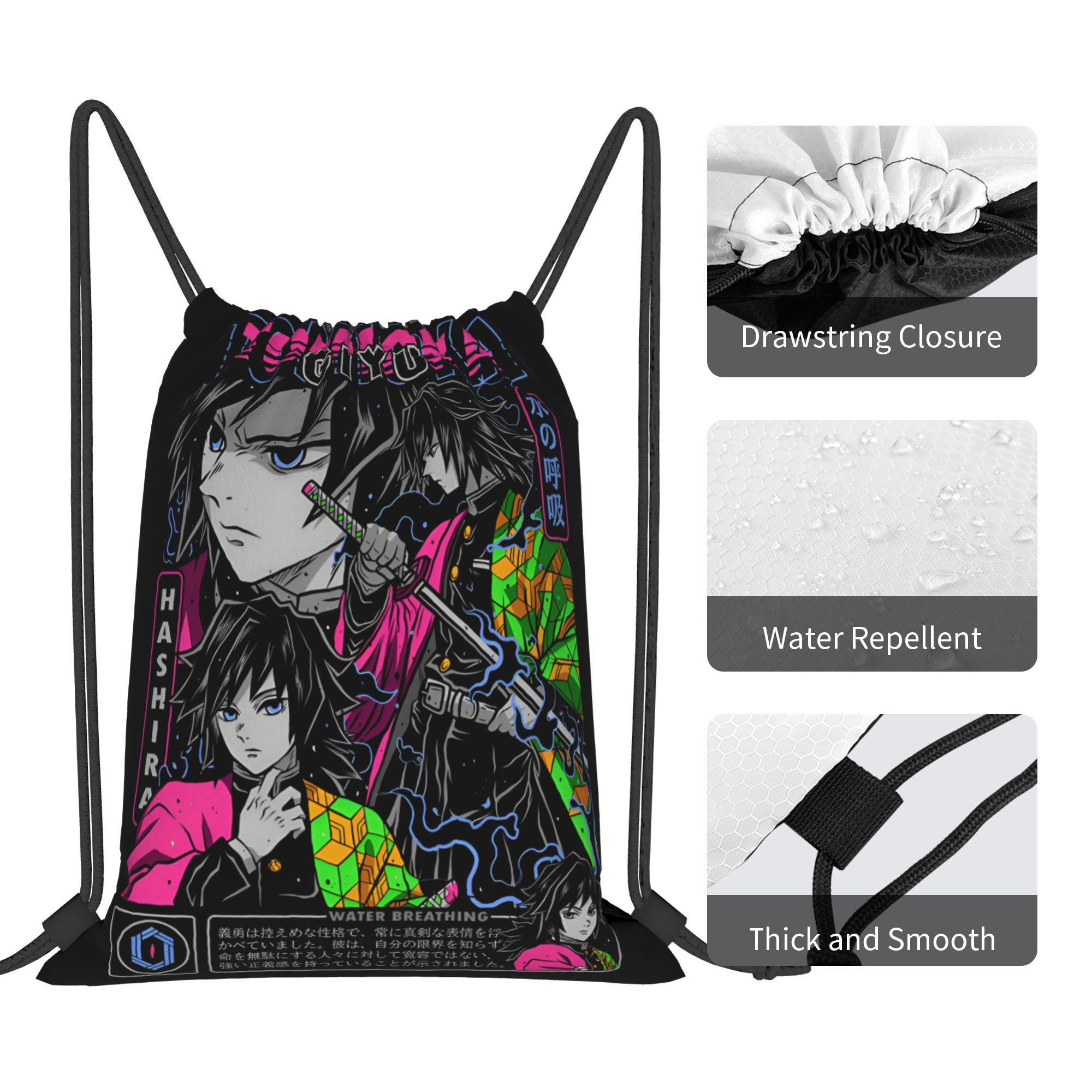 حقيبة ظهر مخصصة برباط من Demon - مراجعة Drawstring Gym Bag وسعره