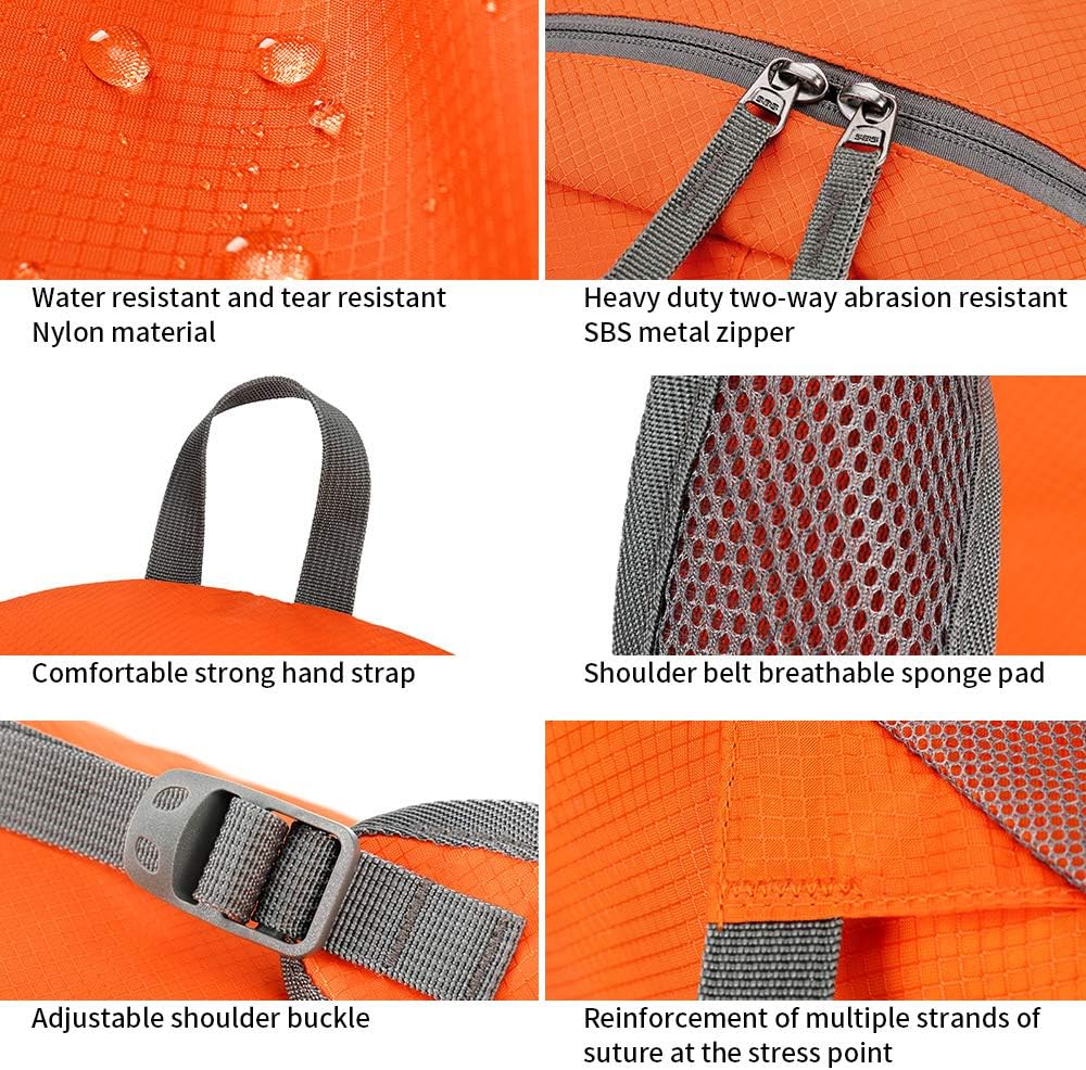 FENGDONG 35L خفيف الوزن وقابل  - مراجعة Foldable Backpack Small وسعره