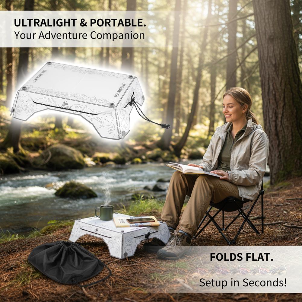 طاولة تخييم قابلة للطي خفيفة ا - مراجعة Foldable Backpack Small وسعره