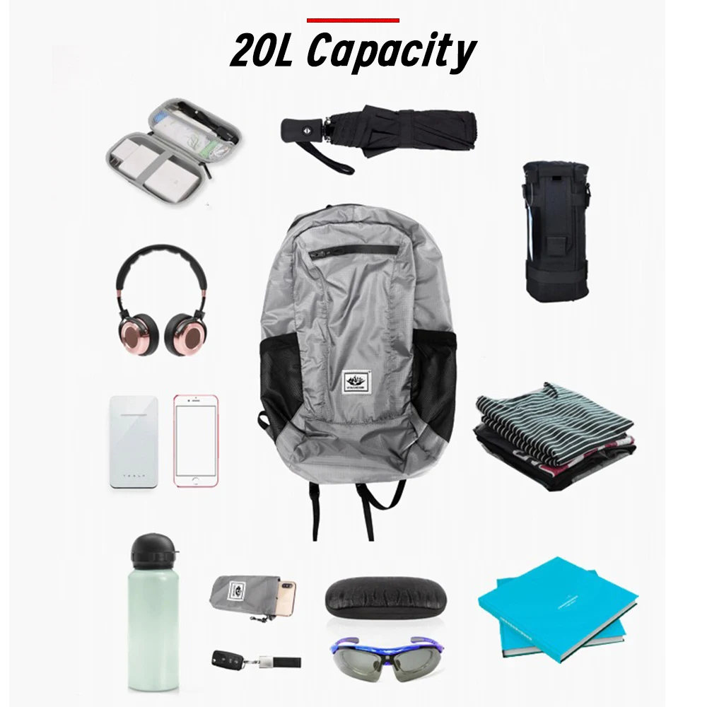 حقيبة ظهر صغيرة مقاومة للماء ق - مراجعة Foldable Backpack Small وسعره